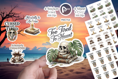 Tropical Scholar Goth Sticker Product Image 1