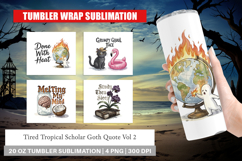 Tropical Scholar Goth Tumbler Product Image 1