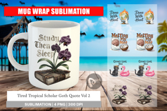 Tropical Scholar Goth Mug Wrap Product Image 1