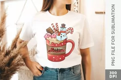 Tis the Season PNG Sublimation, Christmas Hot Cocoa Design Product Image 1