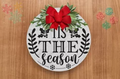 Tis the season SVG, Christmas Door SVG Design Product Image 2