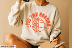Tis the Season Basketball SVG PNG T-shirt Design Product Image 4