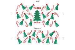 tis the season 40oz quencher tumbler sublimation full wrap high resolution transparant background