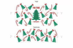 tis the season 40oz quencher tumbler sublimation full wrap high resolution transparant background
