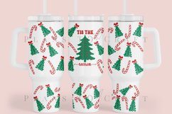 tis the season 40oz quencher tumbler sublimation full wrap high resolution transparant background