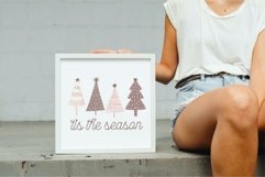 Tis the Season blushpink Boho Christmas tree PNG sublimation Product Image 6