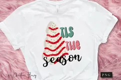 Tis the Season Christmas Cake PNG | Christmas Sublimation Product Image 2