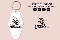 tis the season christmas quotes motel keychain cutting files SVG DXF PNG EPS