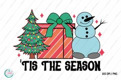 Retro Christmas Sublimation | Tis The Season PNG Clipart Product Image 1