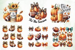 Tis the Season Fall Sublimation Clipart Product Image 4