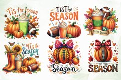 Tis the Season Fall Sublimation Clipart Product Image 3