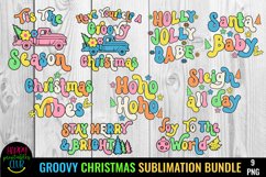 Tis the Season Groovy Christmas Sublimation I Retro Christmas PNG