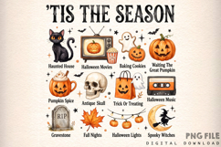 Tis The Season Halloween Png, Spooky Season Png Product Image 1