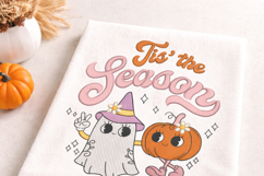 Fall Ghost Pumpkin Embroidery Design Tis The Season Autumn Product Image 3