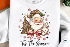 Tis The Season Leopard Santa Png Product Image 1