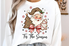Tis The Season Leopard Santa Png Product Image 2