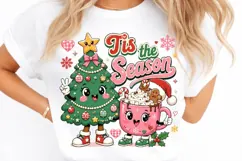 Tis the Season Pink Christmas PNGYou will receive 01 PNG fil Product Image 2