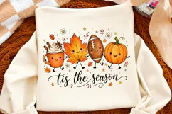 Tis The Season PNG,Fall Pumpkin Spice Basketball Shirt PNG Product Image 2