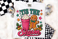 Tis the Season PNG, Gingerbread Hot Cocoa Christmas Design Product Image 2