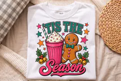 Tis the Season PNG, Gingerbread Hot Cocoa Christmas Design Product Image 4