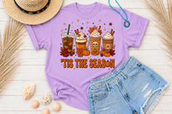 Tis The Season PNG, Pumpkin Spice Latte Sublimation Design Product Image 2