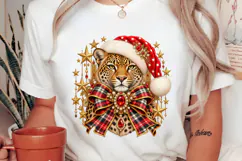 Tis the Season Santa Kissing Reindeer Christmas Sublimation Product Image 2