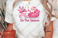 Tis the Season,Santa Reindeer Sleigh Png Product Image 2