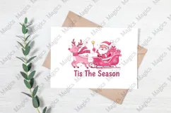 Tis the Season,Santa Reindeer Sleigh Png Product Image 3