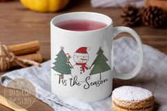 Christmas Snowman Sublimation Design | Tis the Season | PNG Product Image 2