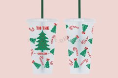 tis the season starbucks 24oz cold cup wrap svg presized template for tumbler venti suitable for cricut and silhouette