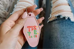 Tis The Season SVG ,Christmas Motel Keychain SVG Design Product Image 2