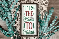 Tis the season to sparkle SVG, Christmas SVG Design Product Image 3