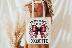 Tis the season to be coquette PNG| Christmas sublimation PNG Product Image 3