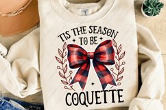 Tis the season to be coquette PNG| Christmas sublimation PNG Product Image 4