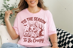 Tis The Season To Be Creepy SVG PNG, Spooky SVG, Retro Funny Product Image 7