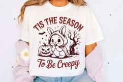 Tis The Season To Be Creepy SVG PNG, Spooky SVG, Retro Funny Product Image 3