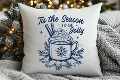 Tis the Season to Be Jolly SVG | Christmas Mug Winter Design Product Image 2