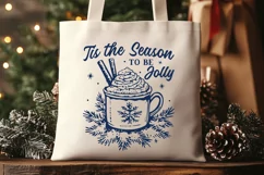 Tis the Season to Be Jolly SVG | Christmas Mug Winter Design Product Image 3