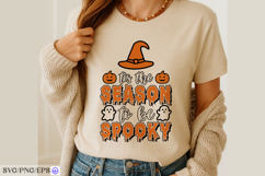 Tis the Season to Be Spooky Halloween SVG T-shirt Design Product Image 3