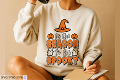 Tis the Season to Be Spooky Halloween SVG T-shirt Design Product Image 4