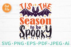 Tis The Season To Be Spooky SVG Halloween Cut File For Silhouette