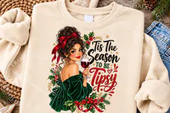 Tis the Season to Be Tipsy Christmas PNG Product Image 2