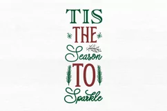 Tis the season to sparkle SVG, Christmas SVG Design Product Image 2