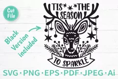 Tis The Season To Sparkle Cut File