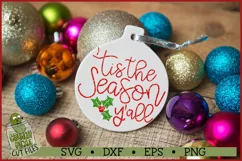 Tis the Season Y'all Christmas SVG File Product Image 1