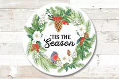 Tis the Season png Christmas Sublimation Sign Product Image 1