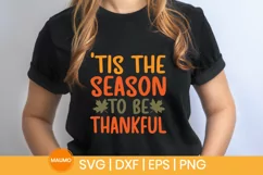 Tis the season to be thankful | Thanksgiving svg quote Product Image 3
