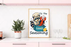 Tis The Seasoning PNG, Crawfish Boil Summer Raccoon Product Image 3