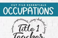 Title One teacher svg, a Title One svg tall Pinterest image