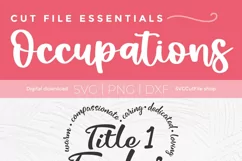 Title 1 teacher svg, a Title One svg for remedial reading Pinterest image